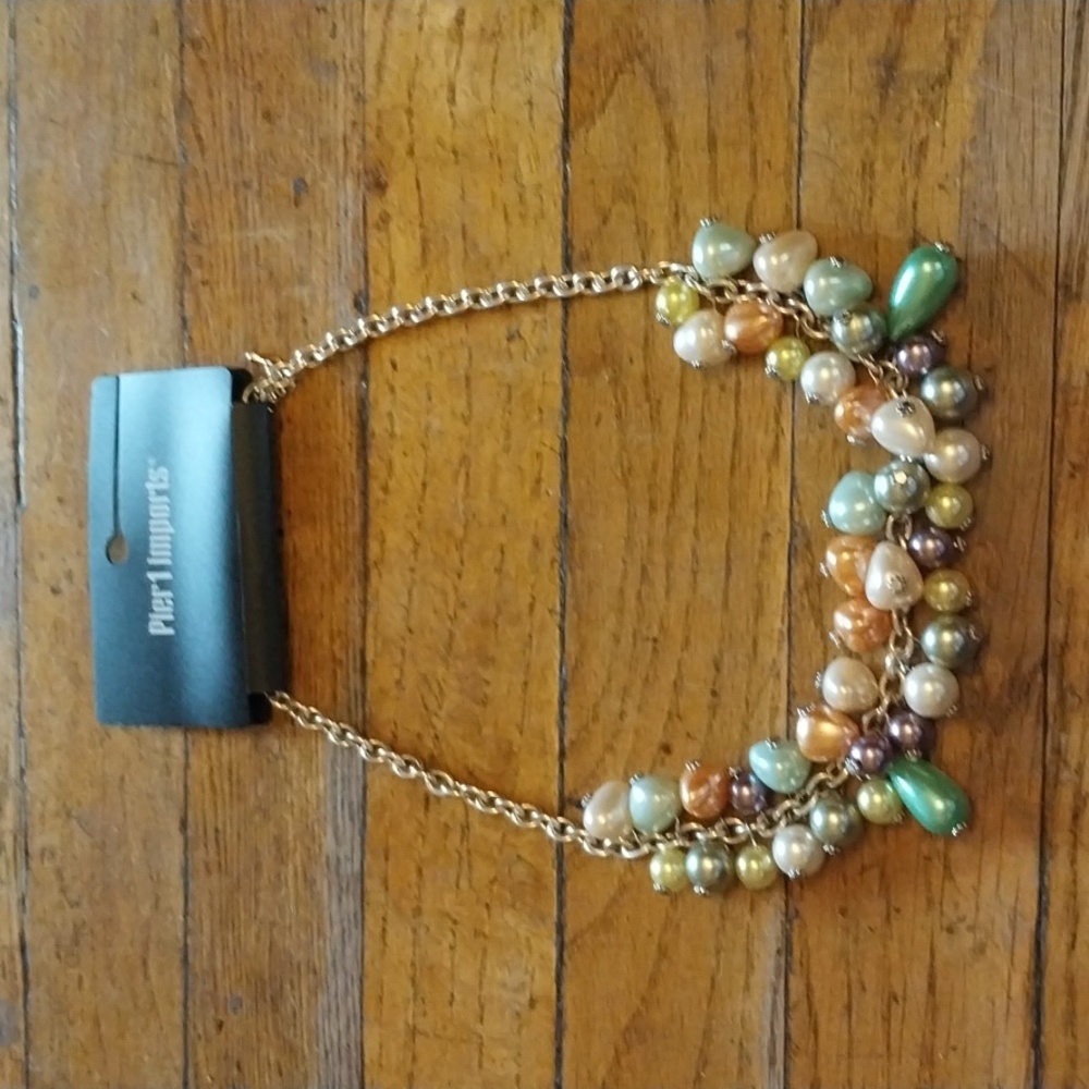 Pier 1 Importants colorful iridescent necklace
